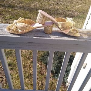 🚫🚫 SOLD‼️Loeffler Randall Emilia Gold mules